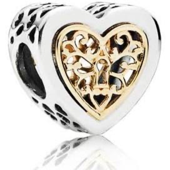 Pandora Locked Hearts Charm